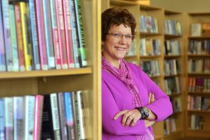 Martha Hutzel, director of the Central Rappahannock Regional Library, won this year's Patricia Lacey Metzger Award winner. The award was presented at the 25th annual Professional Women's Leadership Colloquium @UMW. Photo by Robert Martin.