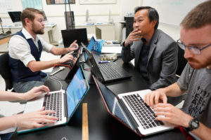 Nguyen's AAAS fellowship is giving UMW physics students a view of top-notch research labs, internship opportunities and more. Photo by Suzanne Rossi.