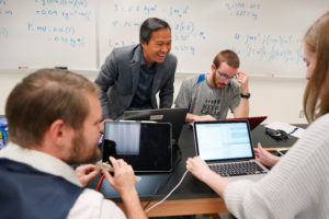 Nguyen's AAAS fellowship is giving him the chance to learn first-hand how government policy is made. He'll bring that insight back to UMW students. Photo by Suzanne Rossi.