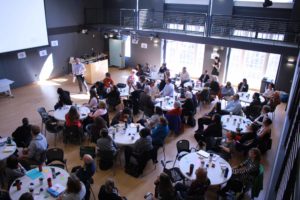 An estimated 100 people attended the inaugural Social Good Summit.