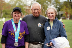 Grace Anne poses with her parents, Harrison and Gail Braxton.