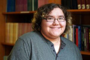 At UMW, Ren Koloni has conducted groundbreaking research into the intersections between queerness and autism, as well as discourse in the transgender community. They'll begin a graduate program in English at George Washington University this fall. Photo by Suzanne Carr Rossi.