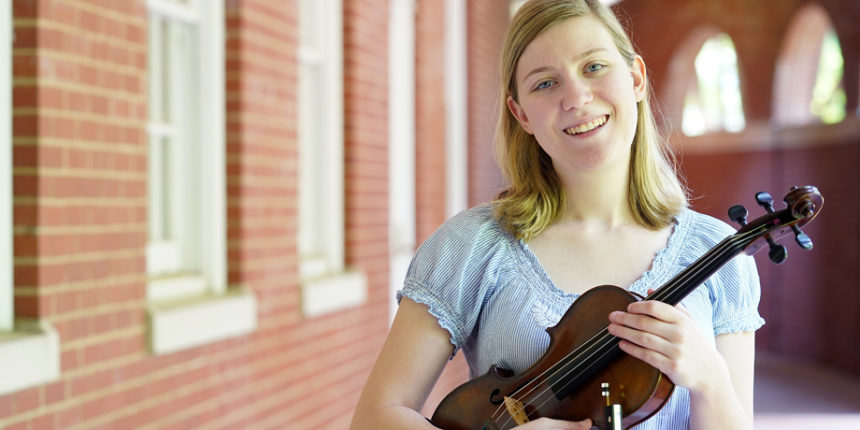 Elyse Ridder '19 has spent the past several years doing music manuscript research with UMW music faculty.