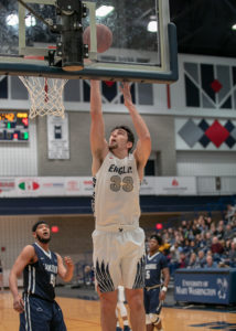 John Cronin, who will serve as a Virginia Management Fellow for the next two years, was 2019's Male Student-Athlete and UMW Alumni Award Recipient. As the captain of the men's basketball team, he was a leader both on and off the court at Mary Washington. Photo Courtesy of UMW Athletics. 
