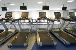 The fitness center is getting a new layout to go with the new cardio machines. Photo by Suzanne Rossi.