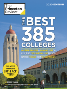 The University of Mary Washington earned a spot in The Princeton Review's "The Best 385 Colleges."