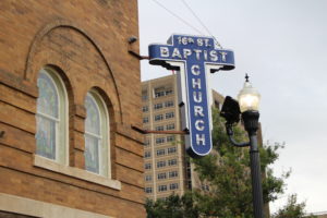 The first black church in Birmingham, the 16th Street Baptist Church also served as a meeting place, social center and lecture hall over the years. W.E.B. DuBois, Mary McLeod Bethune, Paul Robeson, and Ralph Bunche were among many notable African Americans who spoke there in the early part of the 20th century. Photo by Lynda Allen.