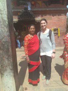While in Nepal conducting academic research during spring break, Rothstein witnessed a Hindu social gathering, a coming-of-age ceremony that yoked a young man to his community and faith. Photo courtesy of Emily Rothstein.