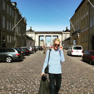 Lamm strolls down the street in Copenhagen, Denmark, one of the 11 countries he visited during his junior year semester abroad. Photo courtesy of Stephen Lamm.