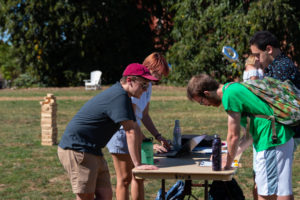 UMW students have engaged in a campaign to encouraging voting and civic responsibility on campus. Their efforts resulted in a student voter participation rate of 53 percent in the 2018 midterm elections. Photo by Matthew Binamira Sanders.