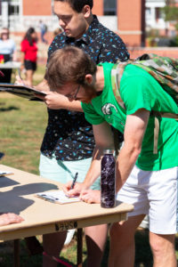 Forty-five students registered to vote during UMW's celebration of National Voter Registration Day.