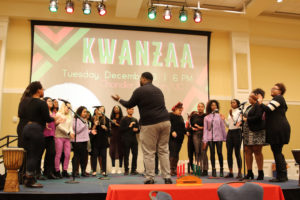 Events in JFMC's Cultural Awareness Series like last week's annual Kwanzaa celebration are well attended by the UMW community and Fredericksburg area residents. Photo by Matthew Binamira Sanders.