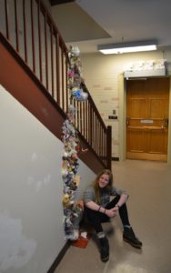 Kyler, shown here in Melchers Hall during a sculpture course with Art Professor Carole Garmon, has worked for Voice of America and PBS. Her next act is as post associate producer for National Geographic Wild's 'Secrets of the Zoo.'