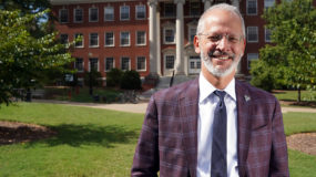 Mary Washington President Troy Paino charged the faculty and staff to