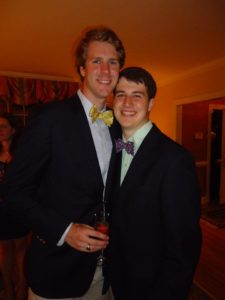 Aaron McPherson (left) and Evan Smallwood had only been dating a short while when this photo was taken at McPherson's Grad Ball in 2012.