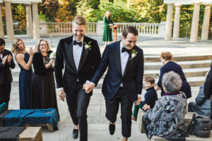 UMW asked to repost this photo of the wedding of Aaron McPherson '12 (left) and Evan Smallwood '15 at UMW's renovated amphitheater. It exploded, garnering 1,833 likes, 34 comments, 205 shares, 2,072 total engagement and 7,840 people reached.