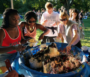 Four years after beginning their UMW journey at a celebratory ice cream social, this year's graduating seniors won't walk on Ball Circle this weekend, but they're a class act. Congratulations, Eagles Class of 2020! Photo by Norm Shafer.