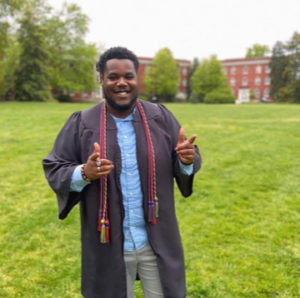 "I'll miss all of the friends that have become my family and the professors who impacted my education," said 2020 graduate Jeremiah Ward, who sung with and directed Voices of Praise and served as a UMW campus guide for the Office of Admissions.