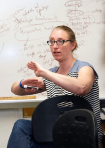 Assistant Professor of Biology April Wynn is among the dozens of UMW professors participating this summer in Compelling Courses, a faculty learning community to help instructors design engaging courses.