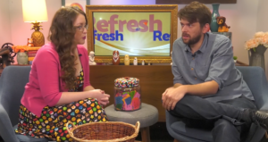 Paul Morris '10 and Cassie Lewis Morris '11 co-produced and hosted the popular Facebook Live show "Refresh," driven by uplifting social media posts.