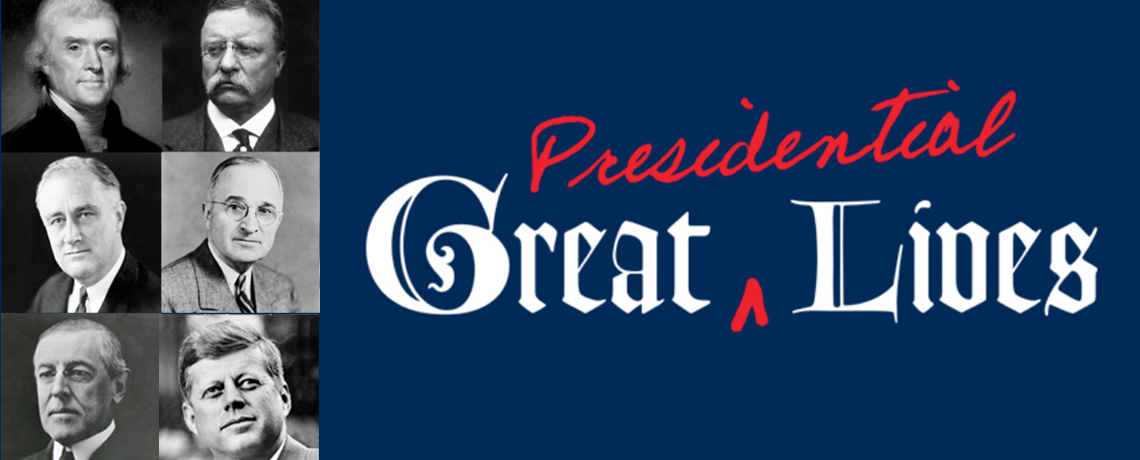 The Great Presidential Lives mini-series of lectures by UMW Professor Emeritus of History William B. Crawley features videotaped lectures on Thomas Jefferson, Theodore Roosevelt, Franklin Delano Roosevelt, Harry S. Truman, Woodrow Wilson and John F. Kennedy. 