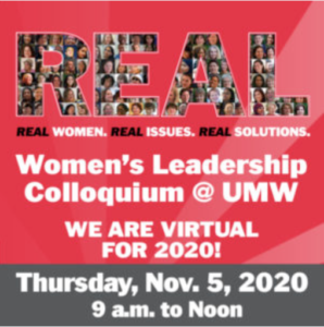 University of Mary Washington's 27th annual Women's Leadership Colloquium @UMW will be held virtually this year.