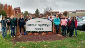 UMW students pose during a pre-pandemic trip to the National Cryptologic Museum in Maryland.