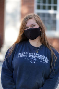 “I was really glad to get back on campus. UMW is my second home and one of my favorite places to be," said junior Kira Frazee. Photo by Suzanne Carr Rossi.