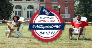 Mary Wash Giving Day returns on Tuesday, April 13 with the theme of #AllTogetherUMW.