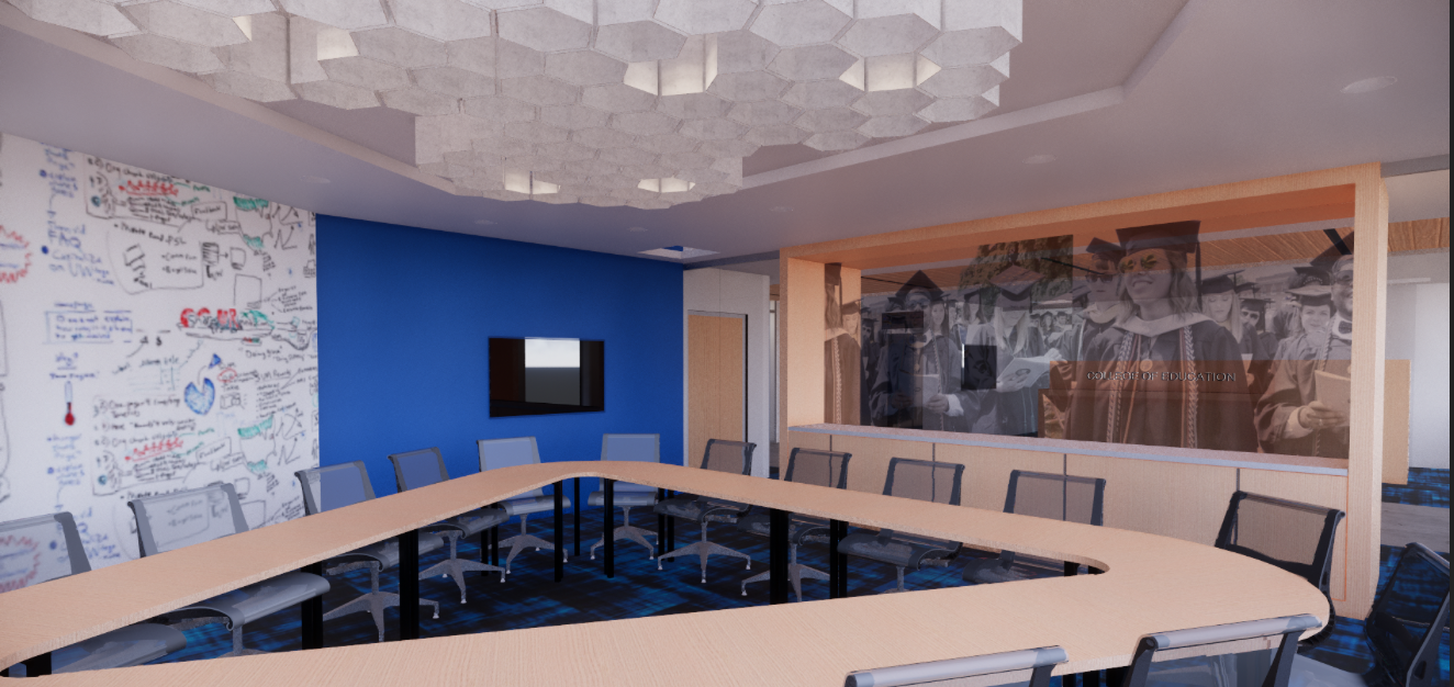 Classrooms and flexible space will enhance collaboration. Rendering courtesy of Hanbury Architects.