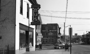 The former Greyhound Bus Depot at Princess Anne and Wolfe streets, seen here in 1965. Freedom Riders went there in 1961, their first stop as they journeyed into the American South. Photo Credit: File / The Free Lance-Star.