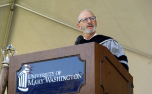 President Troy Paino spoke about the many ways the Class of 2021 was tested throughout the last year. Photo by Suzanne Carr Rossi.