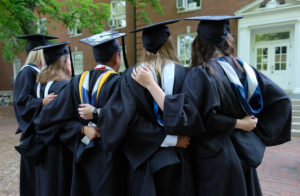 The University of Mary Washington will hold nine separate Commencement ceremonies for the Classes of 2020 and 2021 over the course of four days, May 6 to 9. Photo by Norm Shafer.