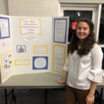 Carr completed a master's degree in elementary education at Mary Washington last year. Here, she presents on the value of arts integration in the classroom at a College of Education event.