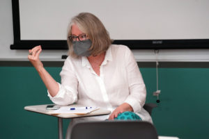 Professor of Art History Julia DeLancey served as one of the Common Experience faculty facilitators. Photo by Suzanne Carr Rossi.