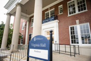 A 14-month renovation of Virginia Hall has left Mary Washington's second oldest residence hall - constructed in three phases beginning in 1914 - ready to welcome first-year students. Photo by Tom Rothenberg.