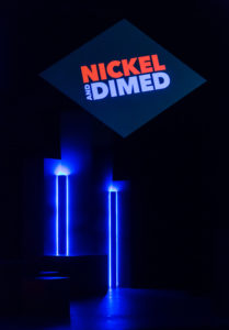 UMW Theatre kicks off its 2021-22 season this week with its first live performances in more than 18 months, presenting Joan Holden's 'Nickel and Dimed,' based on the bestselling book by Barbara Ehrenreich. Photo by Geoff Greene.