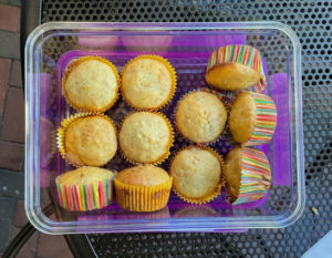 Majid's students have earned academic credit by creating dishes – muffins, mini pizzas, chicken tenders, ham sliders – with ingredients on the verge of being discarded. Photo by Maggie Ellis.