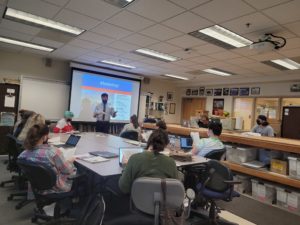 Drew Gruber '08, executive director of Civil War Trails, provided insight to students on heritage tourism marketing.