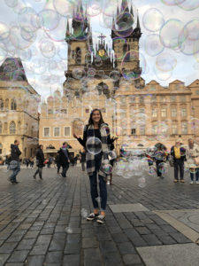 Repko in the main square in Prague, Czech Republic.