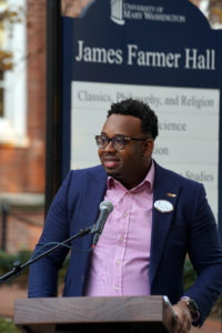 BOV member Charles Reed Jr. '11, shared his experience of being selected to go on a 10-day bus tour for PBS's 50th anniversary commemoration of the 1961 Freedom Rides.