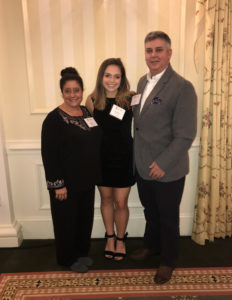Kaitlin Kean '19, MSGA '21, seen here with her parents, recently received the Environmental Protection Agency's 'Rising Star' award. A geography major at UMW, she now works as a program analyst and GIS training lead in the EPA's Office of Mission Support.