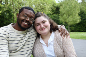 2019 graduates Jalen Brown and Maria Dubiel majored in French and international affairs at UMW. The couple, now engaged, are pursuing master's degrees in France and reaching French-loving followers through their blog and accompanying YouTube channel, The Francofile. Photo courtesy of The Francofile.