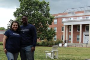 Dubiel and Brown met in high school and came together to UMW, where they majored in French and international affairs, and served in various roles with Residence Life. Photo courtesy of The Francofile.