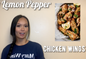UMW student Ashley Subkanha used Podclass Kitchen to create Cookin’ It Up With Ashley, featuringlemon-pepper chicken wings made in an air fryer.