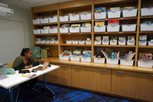 New home to the College of Education, Seacobeck is packed with extras, like this room filled with manipulative and materials for teachers in training. Photo by Suzanne Carr Rossi.