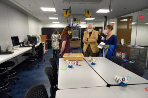 The College of Education's Maker Space includes 3D printers and all the bells and whistles, including tools for creating lesson plans to teach children about coding. Photo by Suzanne Carr Rossi.