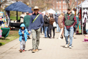 Saturday's 32nd annual Multicultural Fair - held for the first time in three years, under finicky skies - brought throngs of visitors to campus. The event is sponsored by UMW's James Farmer Multicultural Center. Photo by Suzanne Carr Rossi.