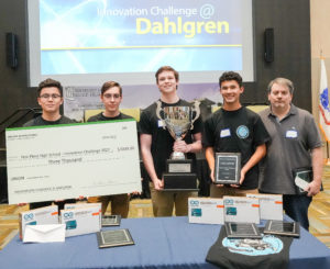 Fredericksburg Christian School’s robotics team placed first at the Innovation Challenge @Dahlgren. The team earned $3,000 for their school’s STEM program. (U.S. Navy photo/Released)