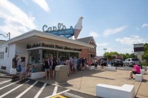 No Reunion Weekend would be complete without a trip to Carl's ice cream. Trolley rides will depart on the half-hour from the Centennial Campanile near George Washington Hall on Saturday from 2 to 4:30 p.m.